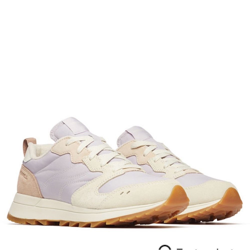 Merrell Cream and Light Pink Sneakers